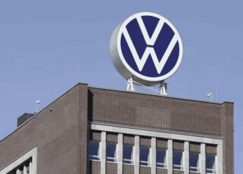 volkswagen company sign against the sky