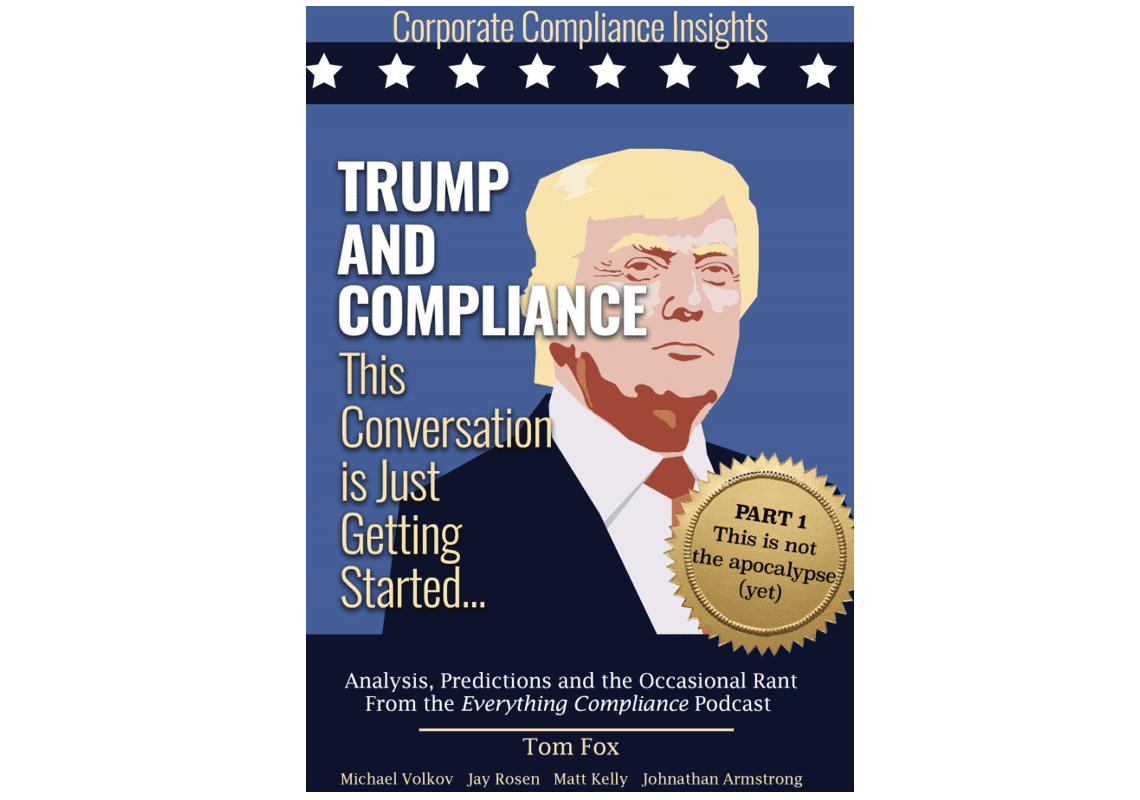 Trump and Compliance ebook cover by tom fox et al