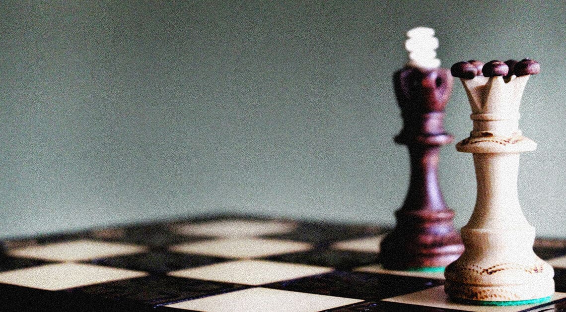 chess board risk oversight concept