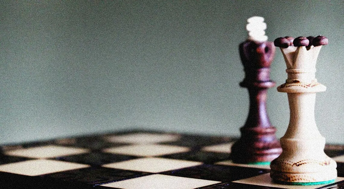 chess board risk oversight concept