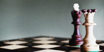 chess board risk oversight concept