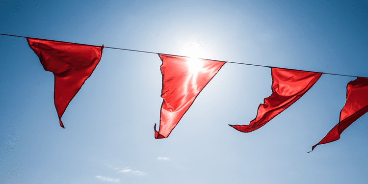 Red flags in a row