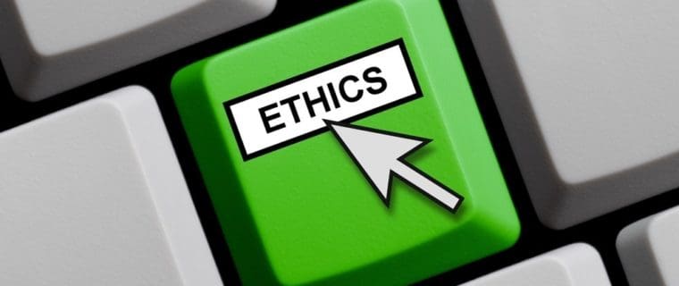 green ethics button on keyboard
