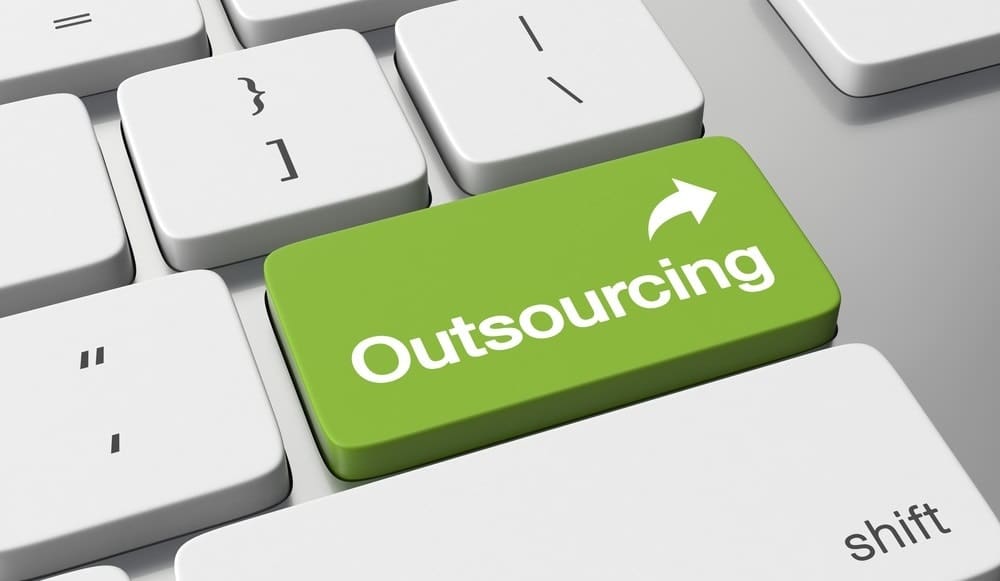green outsourcing button on keyboard