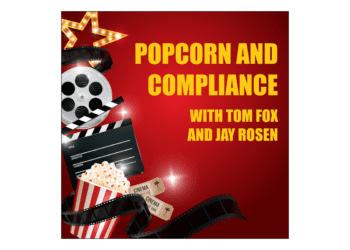 popcorn and compliance podcast cover art