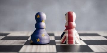 brexit chess strategy concept