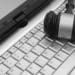 judge's gavel on silver laptop