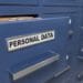 blue file cabinets with personal data file drawers
