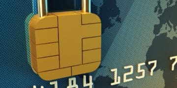 credit card chip as padlock