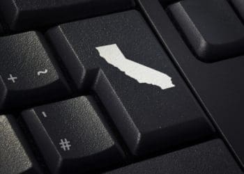 california key on black keyboard
