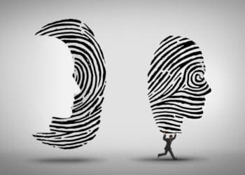 thief stealing facial profile from fingerprint