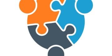 three people puzzle pieces