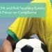 Man holding soccer ball in crook of his arm