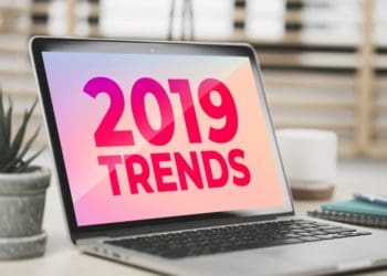 image on laptop screen: 2019 trends
