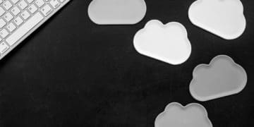 cloud shapes by keyboard in black and white