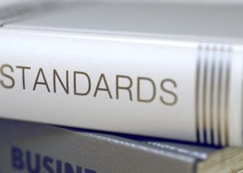 thick hardbound book of standards
