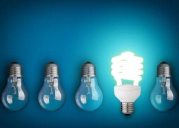 illuminated LED lightbulb