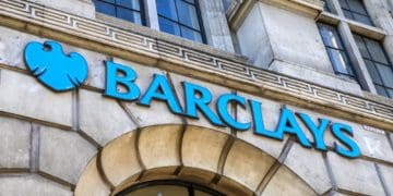 barclays sign on stone building