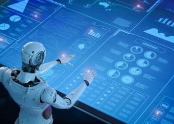 droid operating digital display