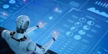 droid operating digital display