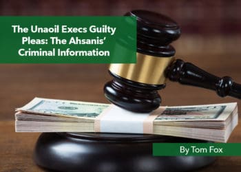 gavel resting on a stack of money