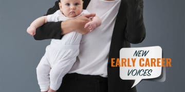 Working mom with baby on hip