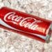 Classic Coca-Cola Can on crushed ice