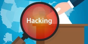 illustration of vote hacking in America