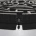 illustration of man standing at opening of giant maze