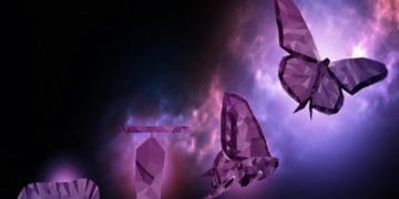 concept of digital transformation, showing caterpillar transforming to butterfly