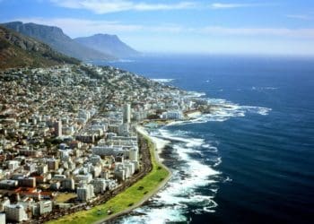 coastal view of Cape Town, South Africa