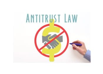 no-go sign over shaking hands and dollar sign