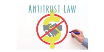 no-go sign over shaking hands and dollar sign