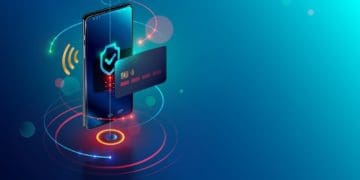 illustration of internet banking, payment security