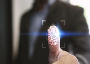 thumbprint on screen