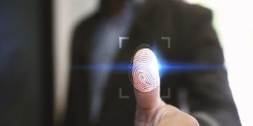 thumbprint on screen