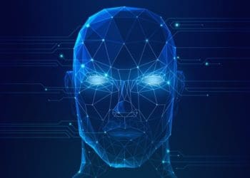 artificial intelligence, robot futuristic face