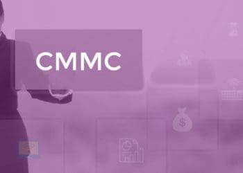 woman pressing CMMC panel on virtual screen