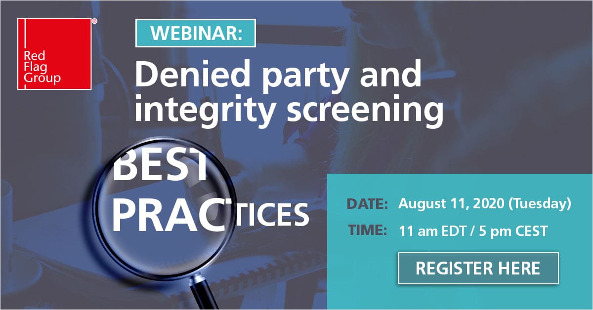 RFG webinar integrity screening