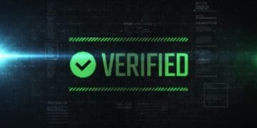 verified message in green on black screen