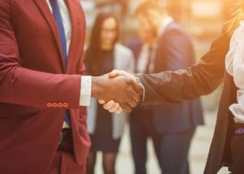 business partners shaking hands