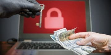 hacker offering key to unlock encrypted data for money