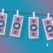 illustration of cash on clothesline