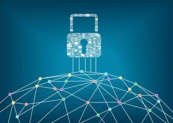 digital padlock protecting dome of data
