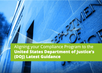 Cover image for Aligining yyour compliance program with latest DOJ guidance