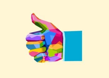 colorful thumbs up
