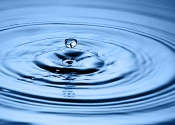 drop of water creating ripple effect