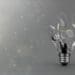bursting light bulb, concept of digital disruption