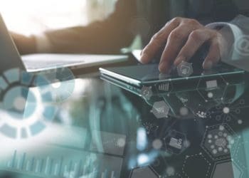 business analysis and modern technology concept