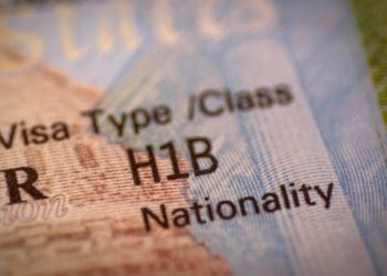 A view of the H-1B visa document
